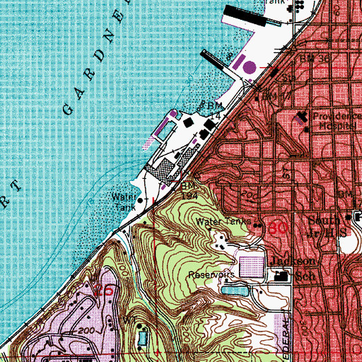 Topographic Map of Rucker Mansion, WA