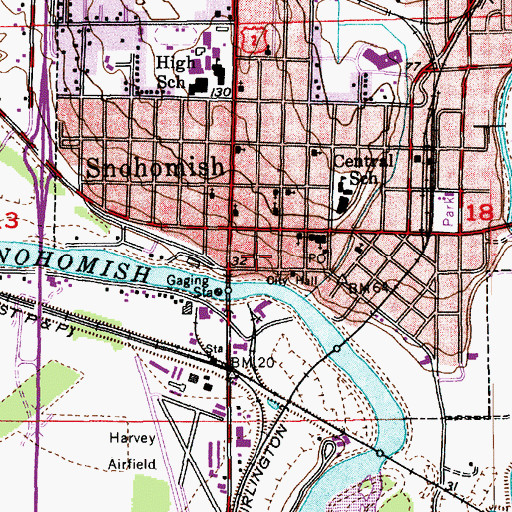 Topographic Map of Blackman House, WA
