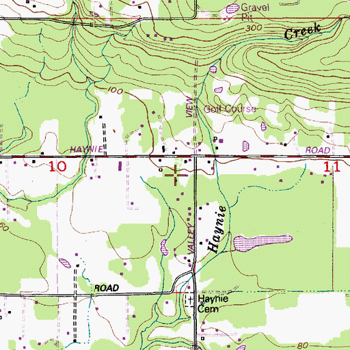Topographic Map of Haynie, WA