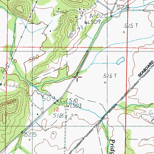 Topographic Map of Reynolds Branch, AL