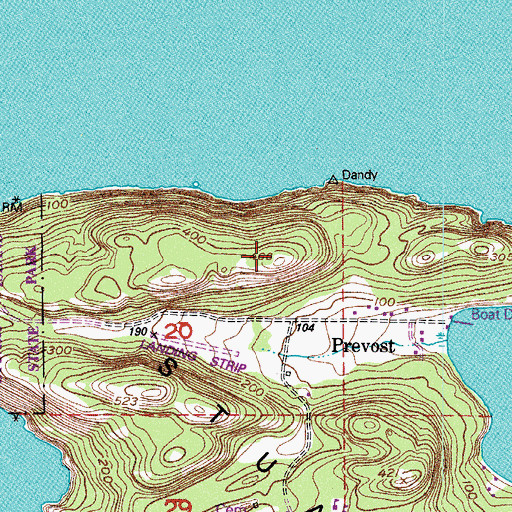 Topographic Map of Lundberg Mountain, WA