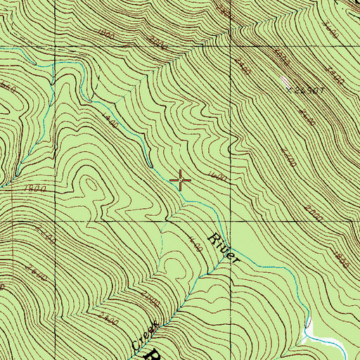Topographic Map of Boulder Ford Camp, WA