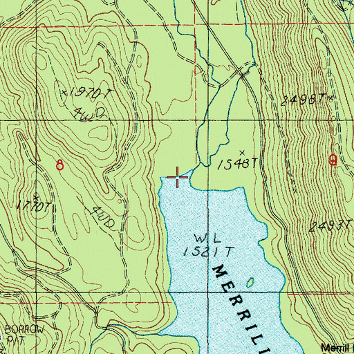 Topographic Map of Dry Creek, WA