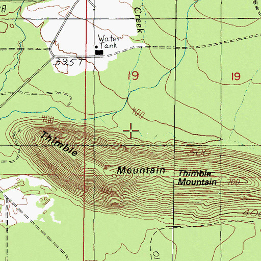 Topographic Map of Dry Creek, WA
