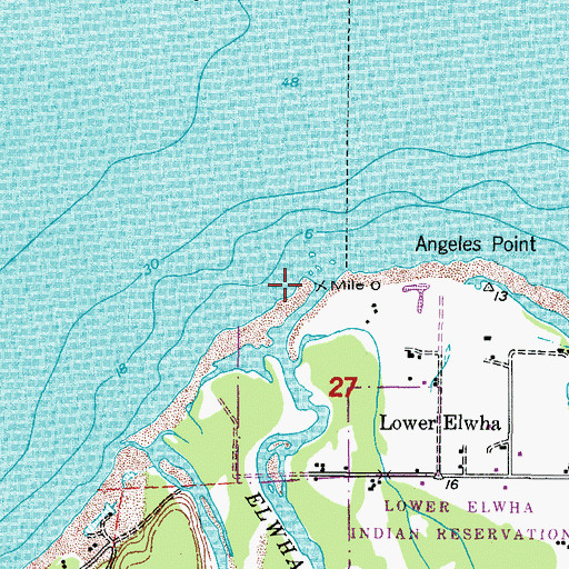 Topographic Map of Elwha River, WA