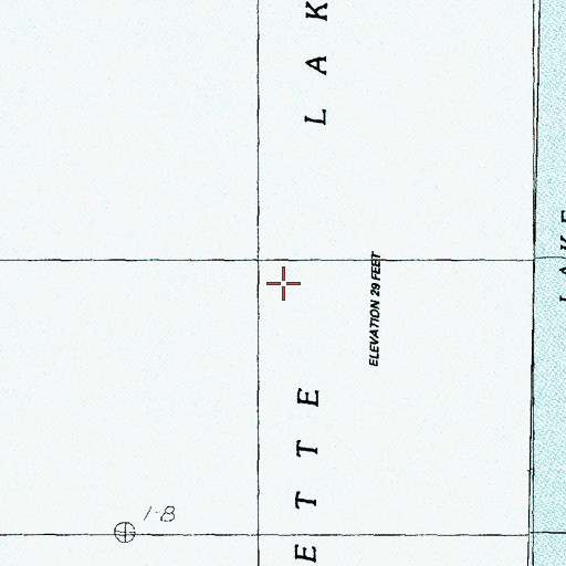 Topographic Map of Ozette Lake, WA