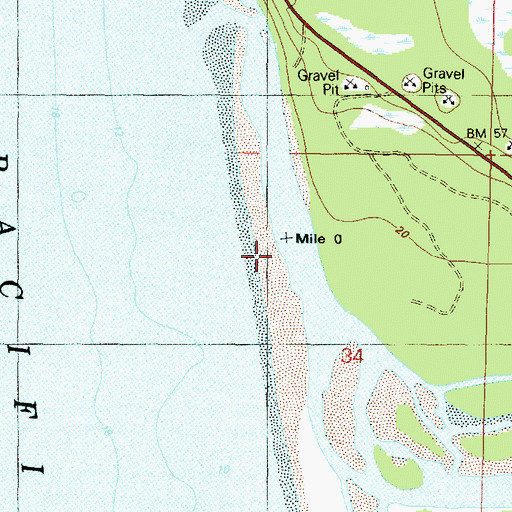 Topographic Map of Queets River, WA