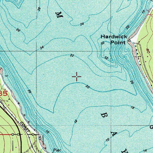 Topographic Map of Sequim Bay, WA