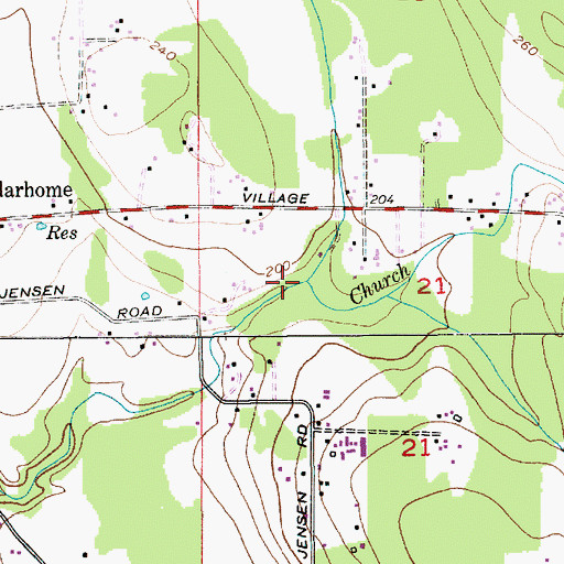 Topographic Map of Freedom Creek, WA