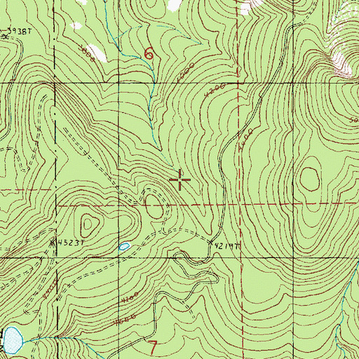 Topographic Map of Canyon Ridge, WA