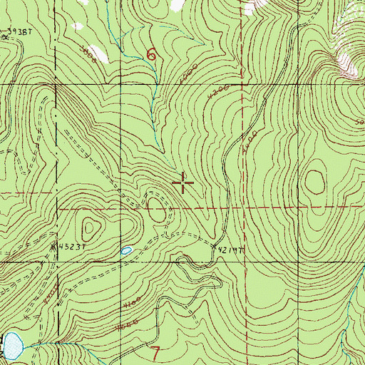 Topographic Map of Canyon Ridge, WA