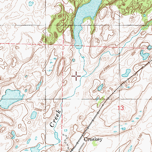 Topographic Map of Damage Creek, WA