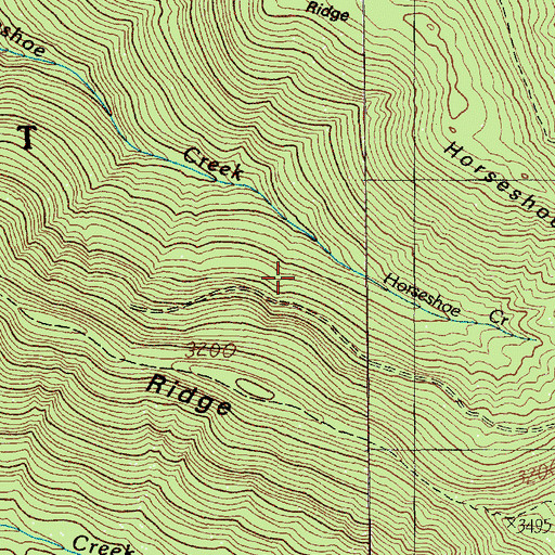 Topographic Map of Hickmans Cabin, WA