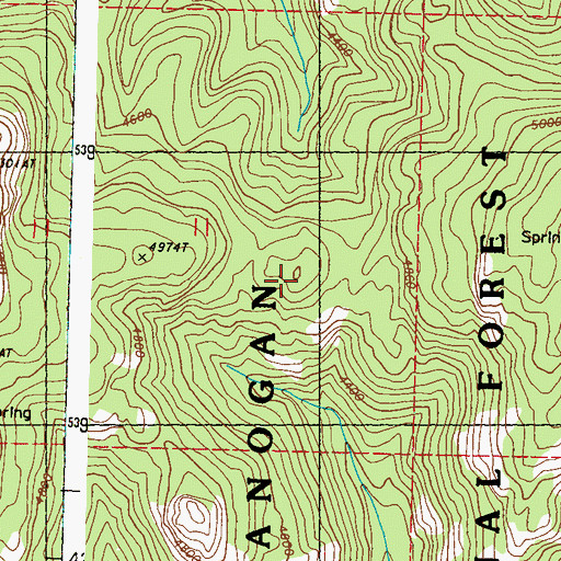 Topographic Map of Maple Mountain Trail, WA