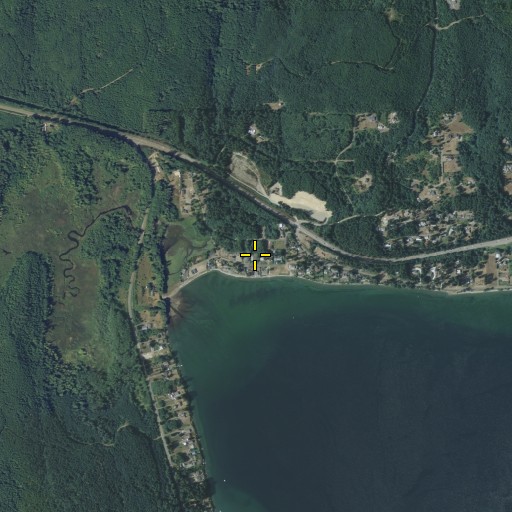 Aerial/Satellite Image of Shine-Gri-La, WA
