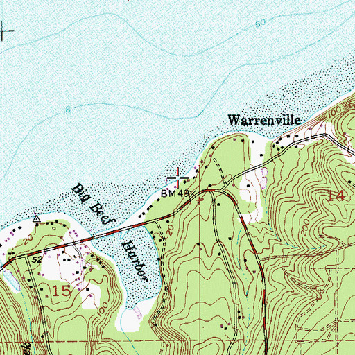 Topographic Map of Lawters Beach, WA