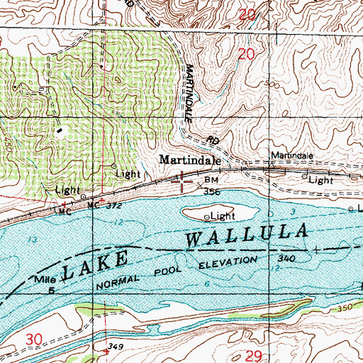 Topographic Map of Locust Grove, WA