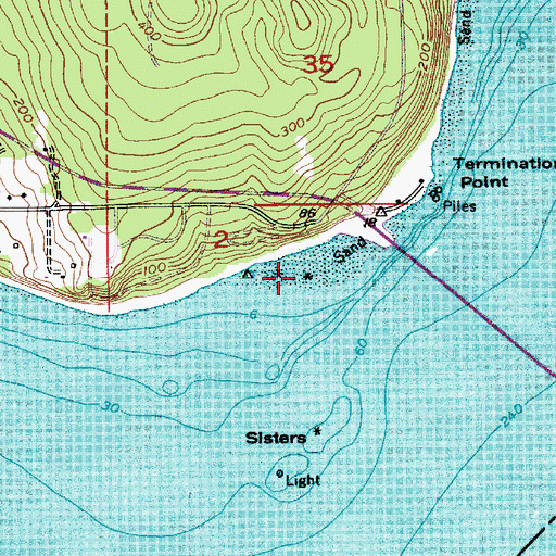 Topographic Map of Rock Island, WA