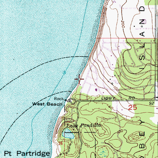 Topographic Map of Lovers Grove, WA