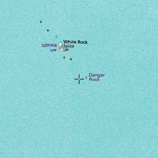 Topographic Map of Danger Rock, WA
