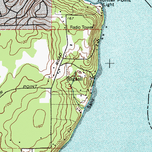 Topographic Map of Rignall, WA