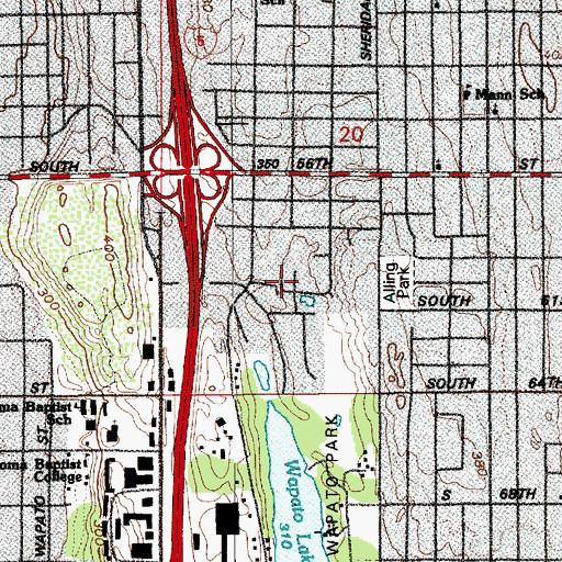 Topographic Map of Excelsior, WA