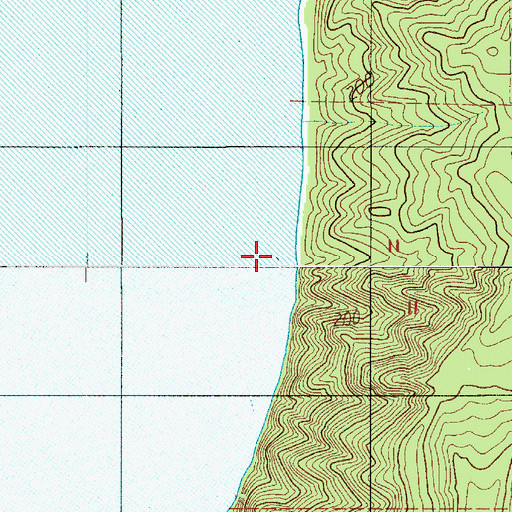 Topographic Map of Capstan Rock, WA