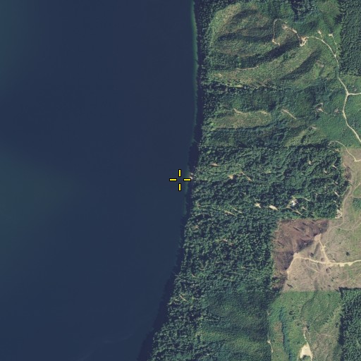 Aerial/Satellite Image of Capstan Rock, WA