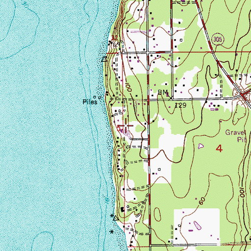 Topographic Map of Madrona Heights, WA