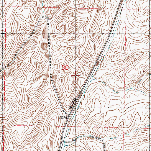 Topographic Map of Walla Walla County, WA