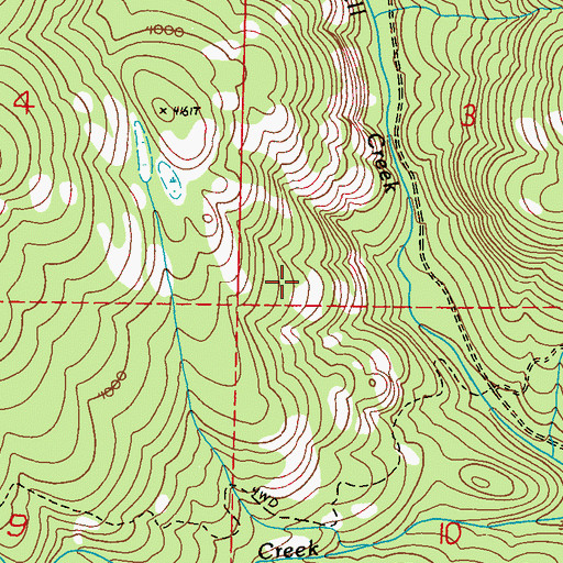 Topographic Map of Ferry County, WA