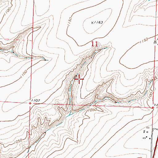 Topographic Map of Franklin County, WA