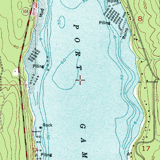 Topographic Map of Port Gamble, WA