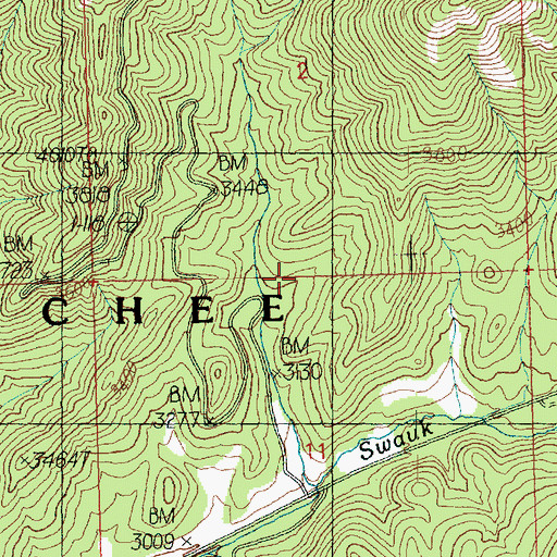 Topographic Map of Park Campground, WA