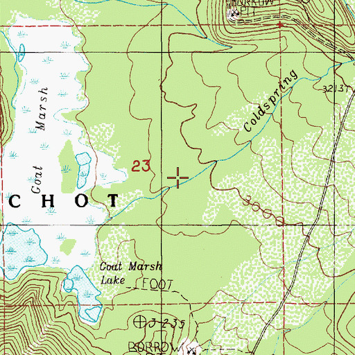 Topographic Map of Goat Marsh Research Natural Area, WA