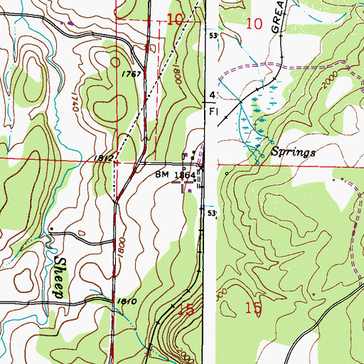 Topographic Map of Grays, WA