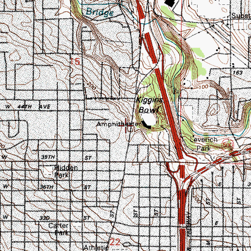 Topographic Map of Covington Cabin, WA