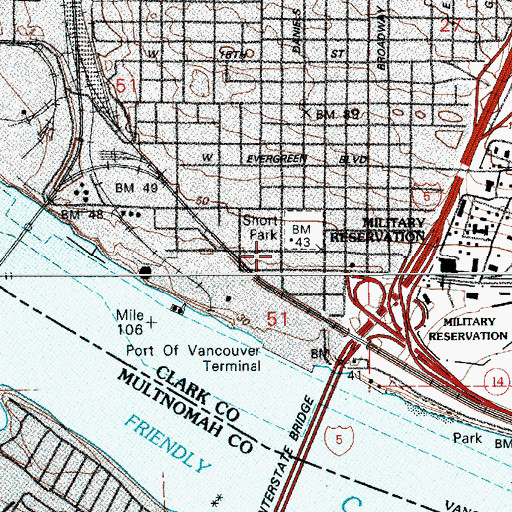 Topographic Map of Slocum House, WA