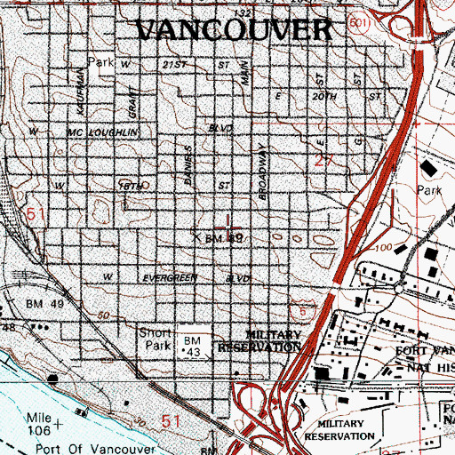 Topographic Map of Hidden House, WA
