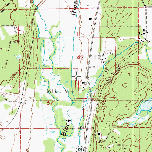 Topographic Map of Rutledge Farm, WA