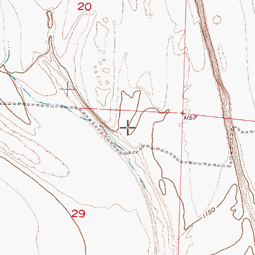 Topographic Map of Grant County, WA