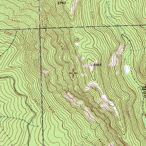 Topographic Map of Chelan County, WA