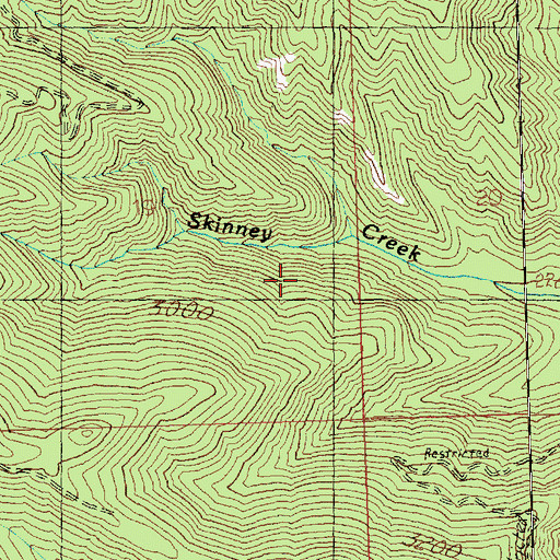 Topographic Map of Wenatchee National Forest, WA