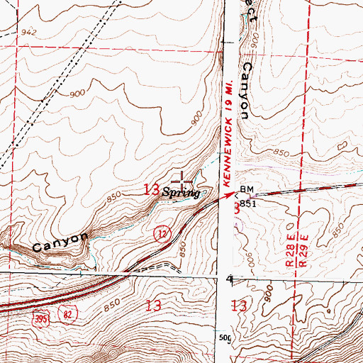 Topographic Map of Coffin Sheep Dam Number Three, WA