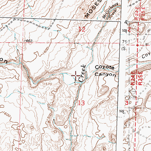 Topographic Map of Lower Rimrock Dam, WA
