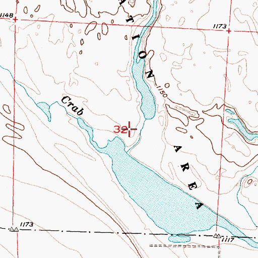 Topographic Map of Lyon Lake Dam, WA