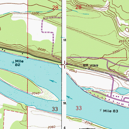 Topographic Map of Duncan Dam Number 1, WA