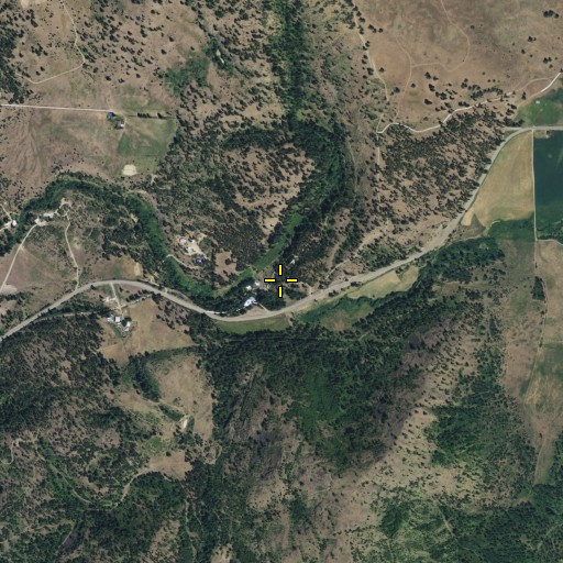 Aerial/Satellite Image of Hunter Dam, WA