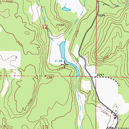 Topographic Map of Sowers Reservoir, WA