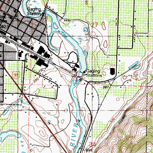 Topographic Map of Zosels Mill Pond Dam, WA